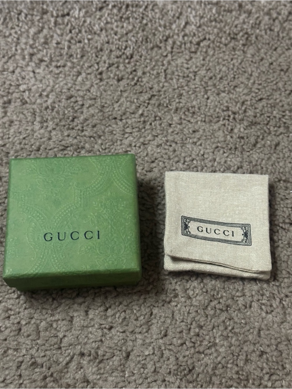 Gucci Light Green Embossed Jewelry Box - Picture 2 of 6